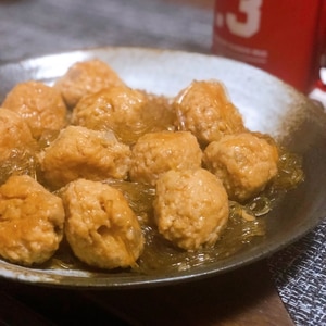 市販の肉団子と白菜春雨の中華煮